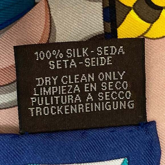 HERMES Black Silk Scarf - Picture 7 of 7